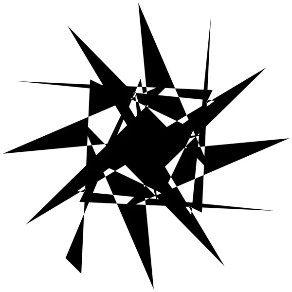 Edgy geometriska abstrakta element — Stock vektor