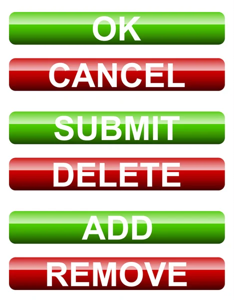 Σύνολο υποβολή κουμπιών — Διανυσματικό Αρχείο