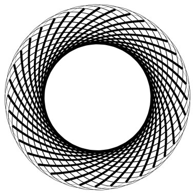 soyut geometrik dairesel şekil