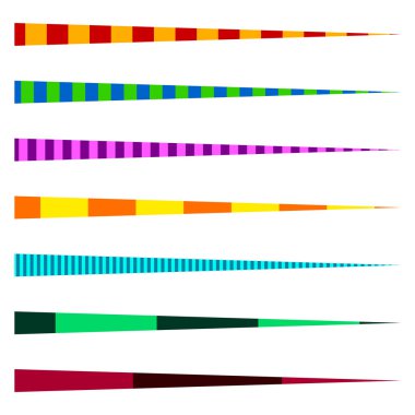Yatay çizgi bölücüler seti