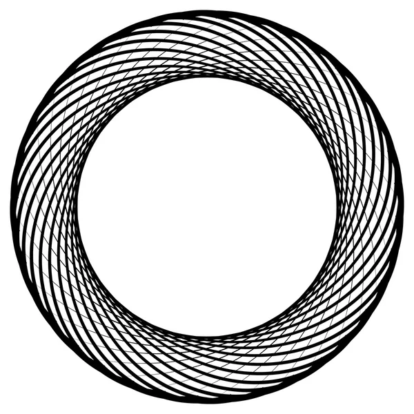 Forme géométrique circulaire abstraite — Image vectorielle