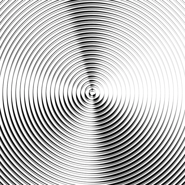 Kreisförmiges Wellenmuster, konzentrische Kreise — Stockvektor