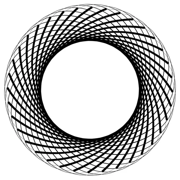 Forme géométrique circulaire abstraite — Image vectorielle