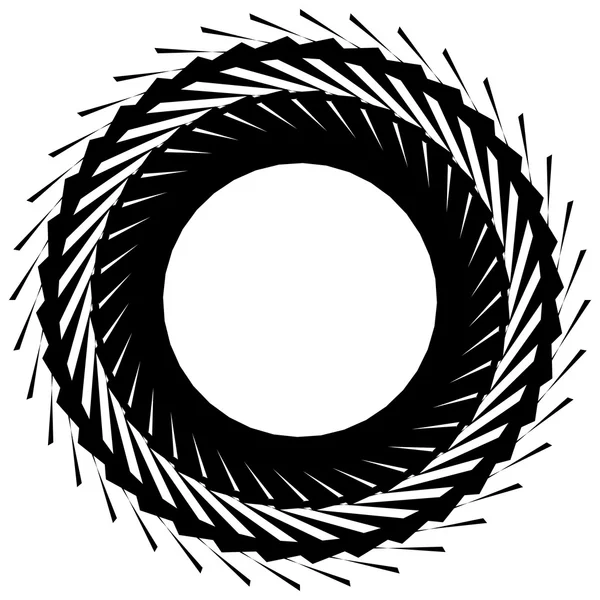 Élément géométrique radial circulaire — Image vectorielle