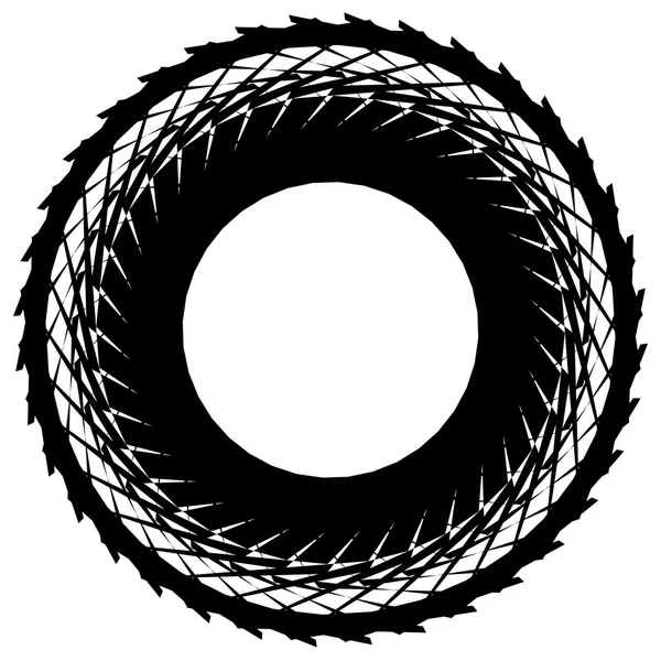 Élément géométrique radial circulaire — Image vectorielle