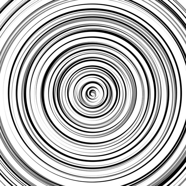 Ondulation circulaire, cercles concentriques — Image vectorielle