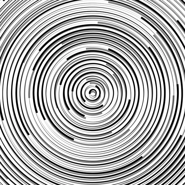 Ondulation circulaire, cercles concentriques — Image vectorielle