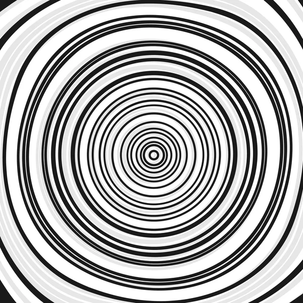 Cercles concentriques, anneaux fond géométrique — Image vectorielle