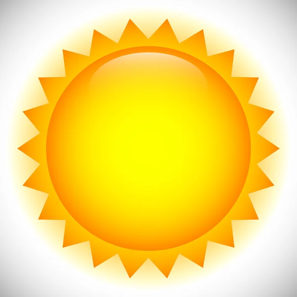 Summer sun icon element — Stock Vector