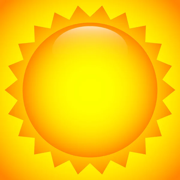 Summer sun icon element — Stock Vector