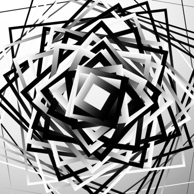 soyut kaotik kareler geometrik öğesi. 