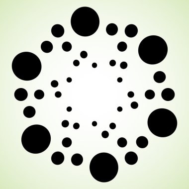 Noktalı, tek renkli arka plan daire soyut