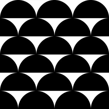 Geometrik siyah ve beyaz soyut desen 