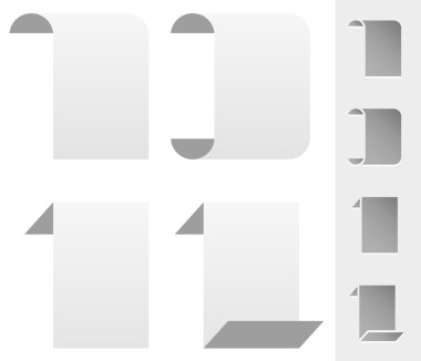 soyut kağıt şekil öğelerini  