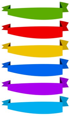 Afiş, şerit şablonları kümesi