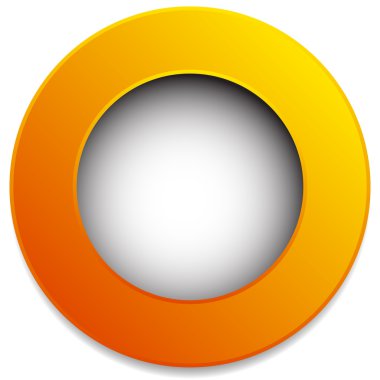 Renkli daire rozet, düğme 