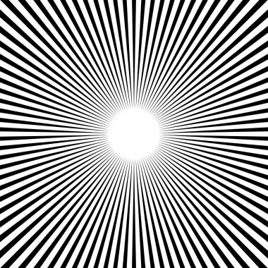 Dairesel, çizgili satırlar geometrik desen 