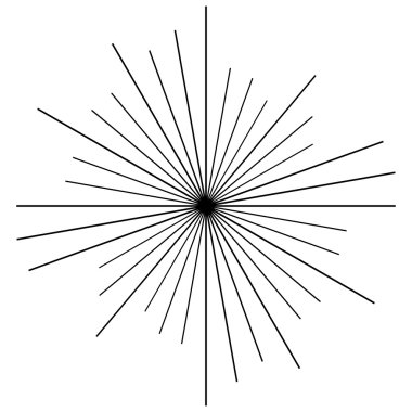 Satır öğesi yayılan dairesel Radyal 