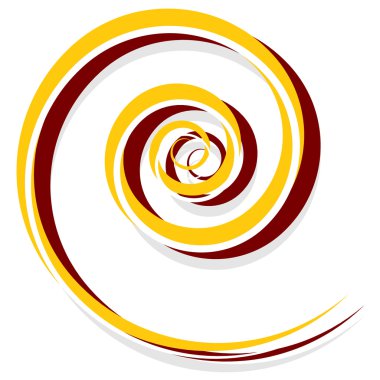 Soyut sarmal dekorasyon öğesi  