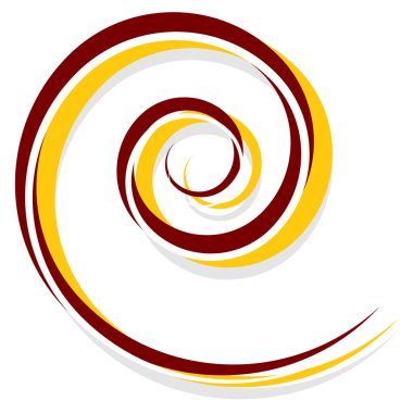 Soyut sarmal dekorasyon öğesi  