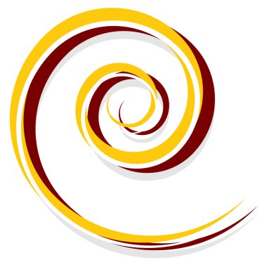 Soyut sarmal dekorasyon öğesi  