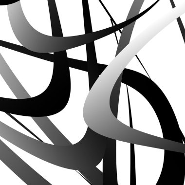 Üst üste gelen satırları geometrik desen