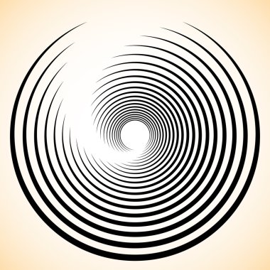 yayılan çizgiler sarmal öğe soyut