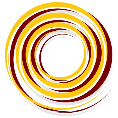 Soyut sarmal dekorasyon öğesi  