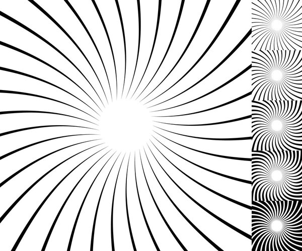  radiating lines circular pattern