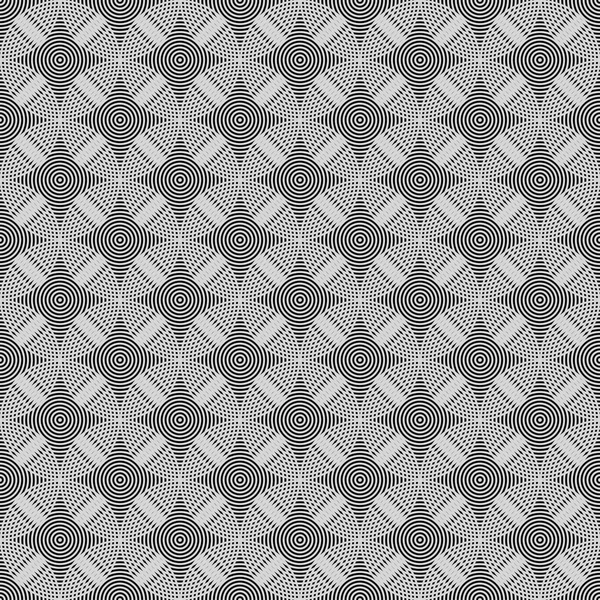 Cercles sans couture, motif d'anneaux — Image vectorielle