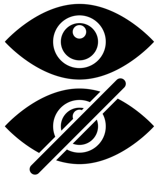 set of eye icons, symbols