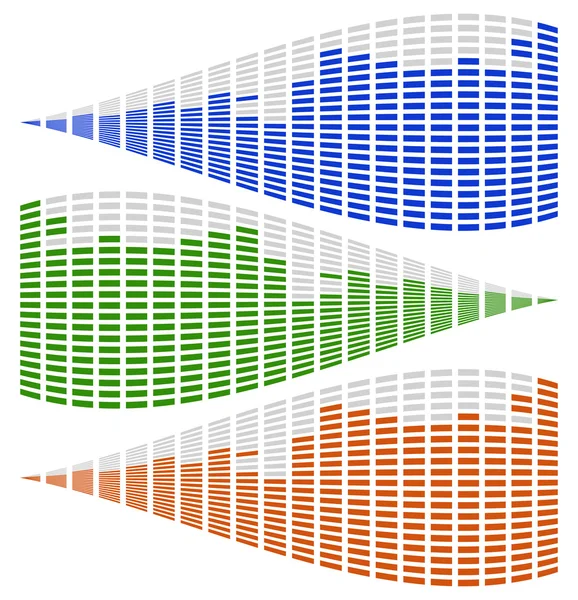 ダイナミック Eq イコライザー要素設定します。 — ストックベクタ