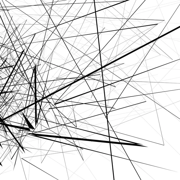 Zufällige chaotische Linien abstraktes Muster — Stockvektor