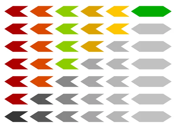 Vooruitgang, laden indicatoren instellen — Stockvector