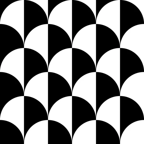 Геометричний чорно-білий абстрактний візерунок — стоковий вектор