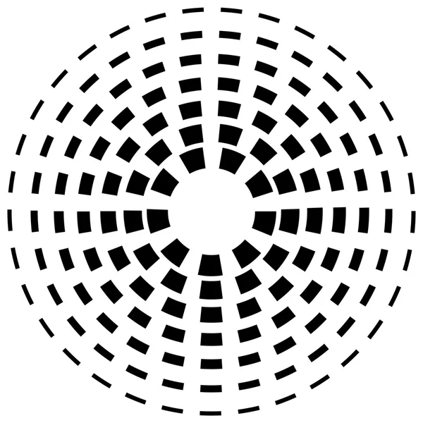 Čáry soustředné kruhy prvek — Stockový vektor
