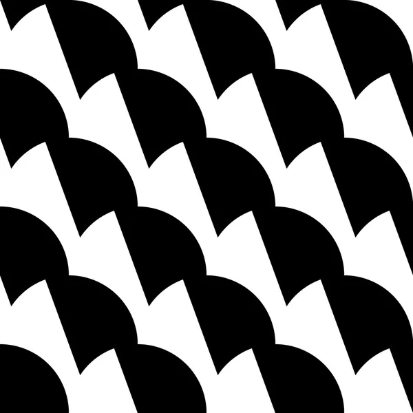 Geometrisches Schwarz-Weiß-Muster — Stockvektor