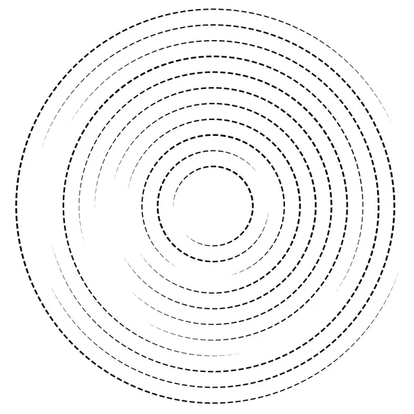 Спиральный элемент концентрических кругов — стоковый вектор