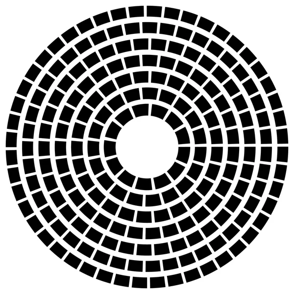 Élément Cercles de ligne concentriques — Image vectorielle
