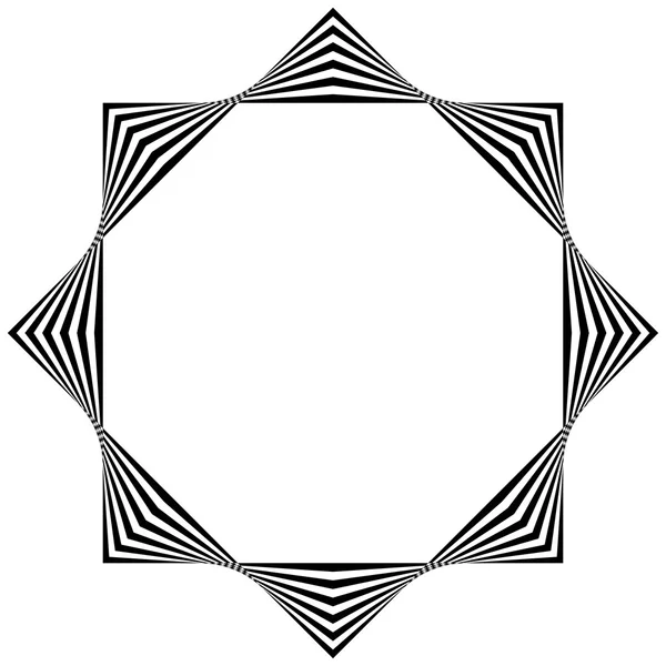 Elemento geométrico a rayas abstracto — Vector de stock