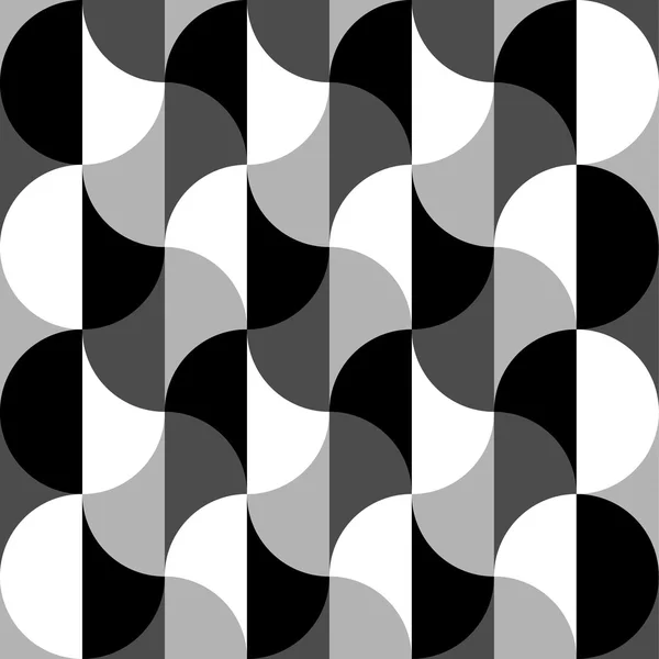 Geometriska svarta och vita abstrakt mönster — Stock vektor