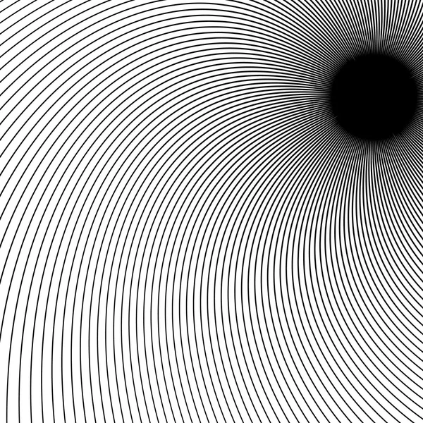 Dynamiska böjda linjer abstrakt mönster — Stock vektor