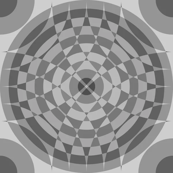 Monochrom abstraktes segmentiertes Muster. — Stockvektor
