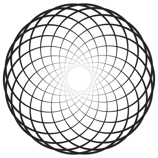 Circulaire geometrische cirkels element — Stockvector