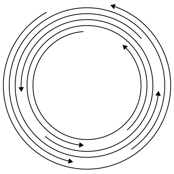 Abstrakcyjny element okrągłe strzałki — Wektor stockowy