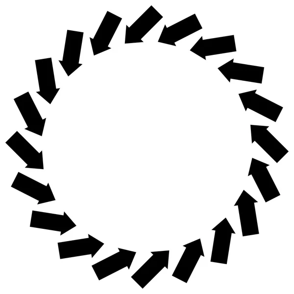 Concentrische pijlen symbool — Stockvector