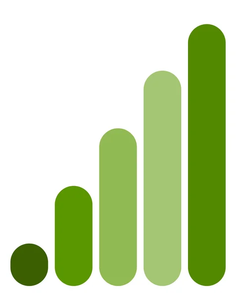 Stapeldiagram, stapeldiagram symbol. — Stock vektor