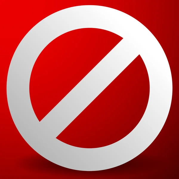 红色的禁止，限制标志 — 图库矢量图片