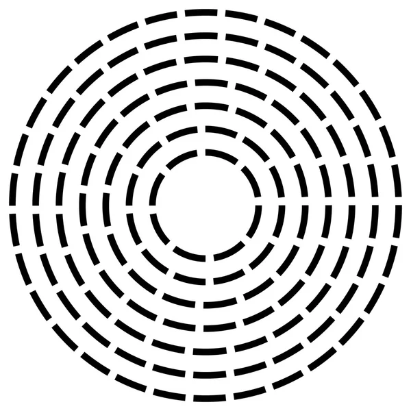 同心円の線の円要素 — ストックベクタ