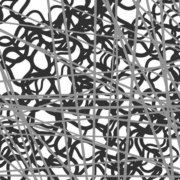 Chaotische Linien abstraktes Muster — Stockvektor